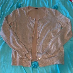 Talbots Petites Gold Cardigan